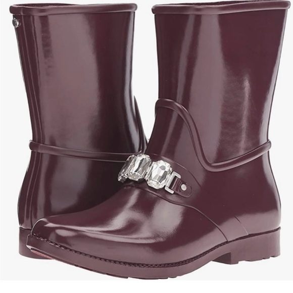 Michael Kors rain boots size 9 Elegant Burgundy Women's Boots - Picture 1 of 6